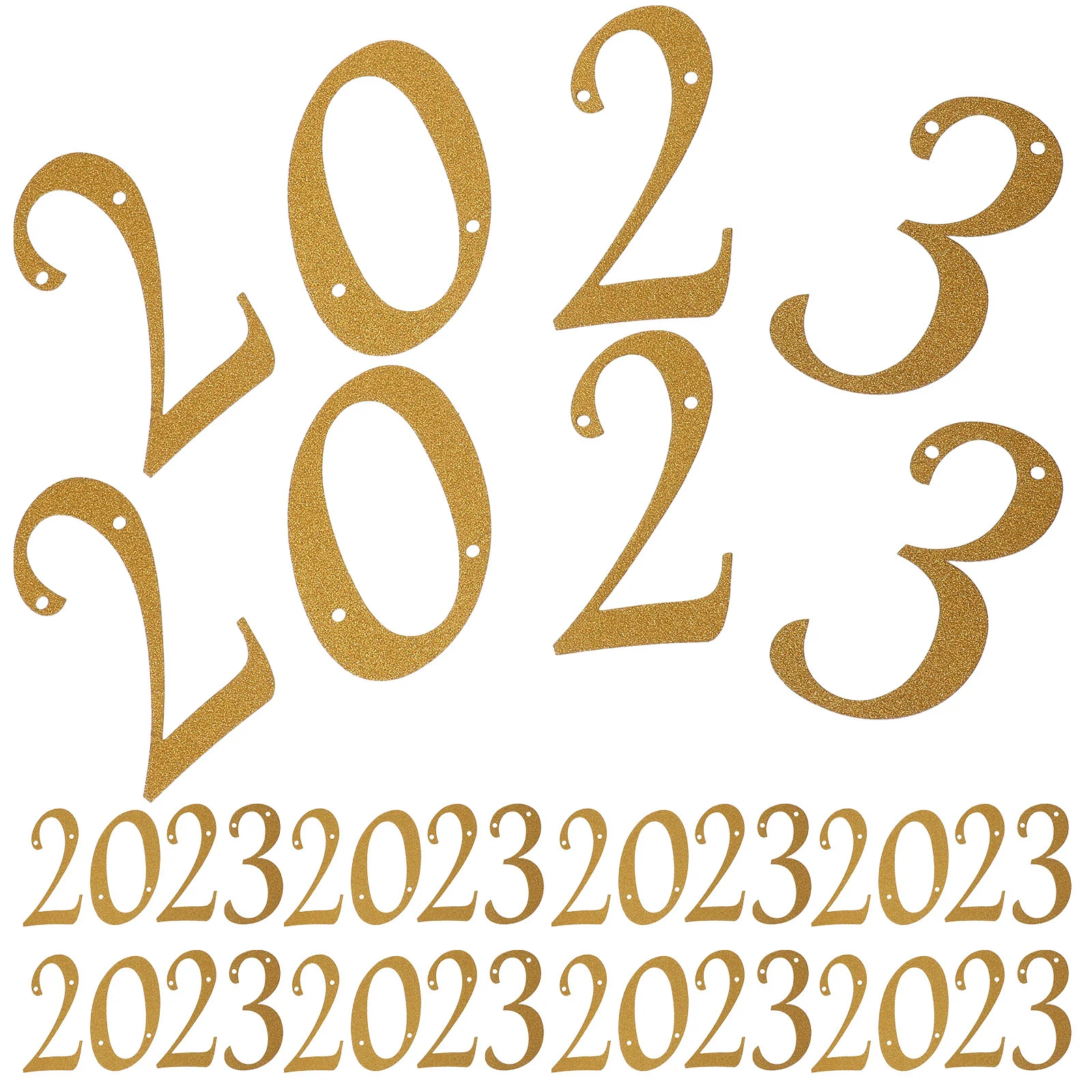 

New Banner Year Nye Graduation Years Eve Backdrop Happy Glitter Decorations Signclass Centerpiece Bunting Cutouts Table Grad