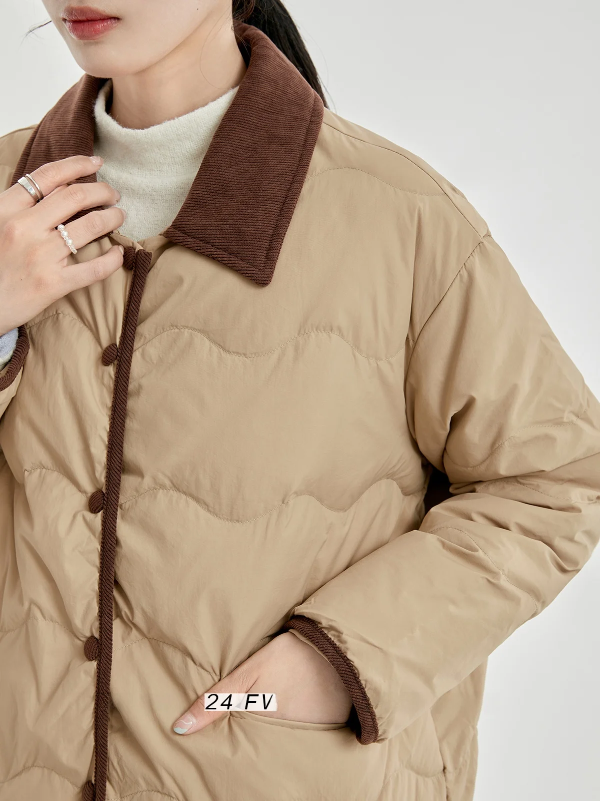 Короткий женский пуховик Advanced Sense на утином пуху Xijing новинка зимы 2024 супер