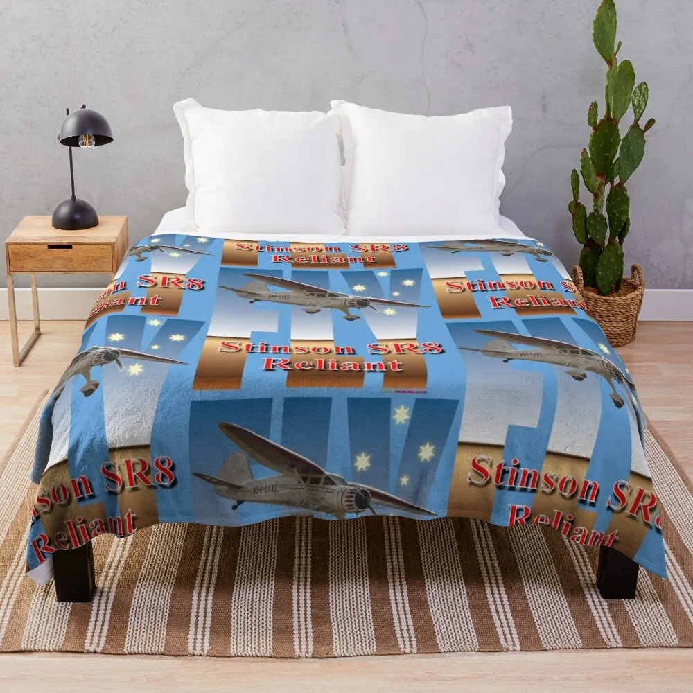 Fly Design - Stinson Reliant VH-UXL 20140301 Одеяло утяжеленные плюшевые мягкие плед-одеяла