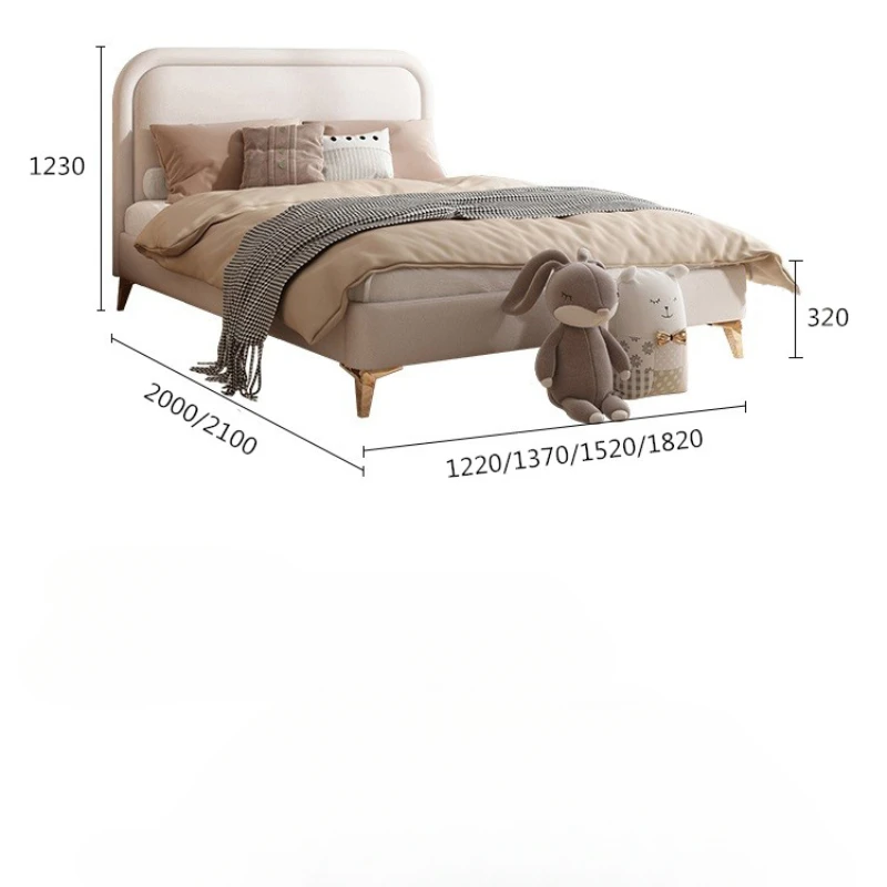 Роскошная детская кровать на заказ мягкая сумка белая для одного человека мебель