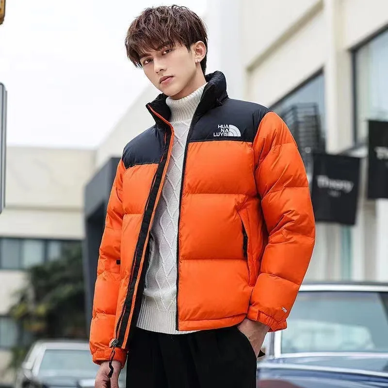 

2023 Men's Short Down Jacket Thickened and Fleece Winter Korean Version Hooded Trend Coat Men Jacket Winter Coat