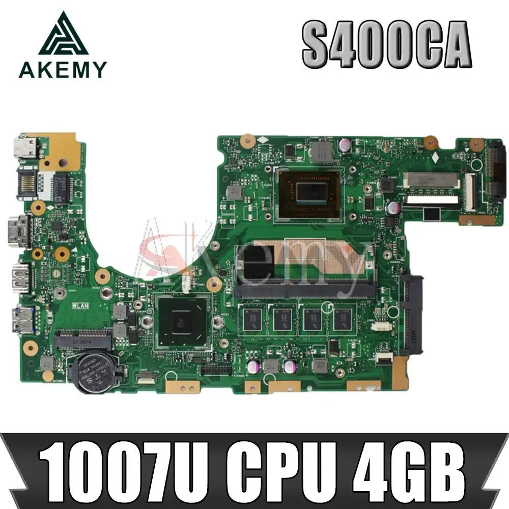 

S400CA motherboard with 1007U CPU 4GB mainboard For Asus S400 S400C S400CA S500CA S500C laptop motherboard