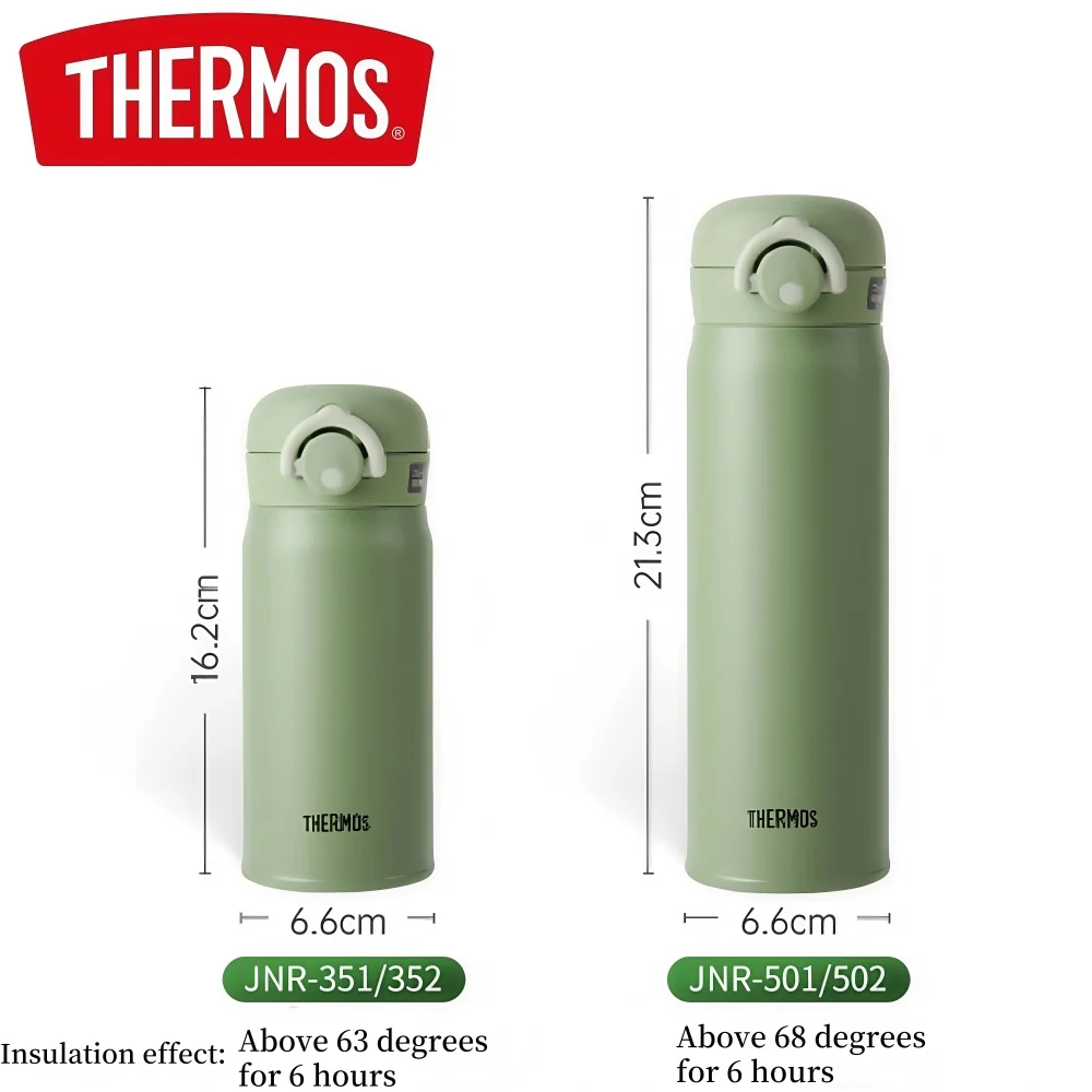 Фото THERMOS 500 мл термокружка, термос из нержавеющей стали для горячей и холодной воды, герметичная кофейная кружка для офиса, поездок на работу на открытом воздухе №5