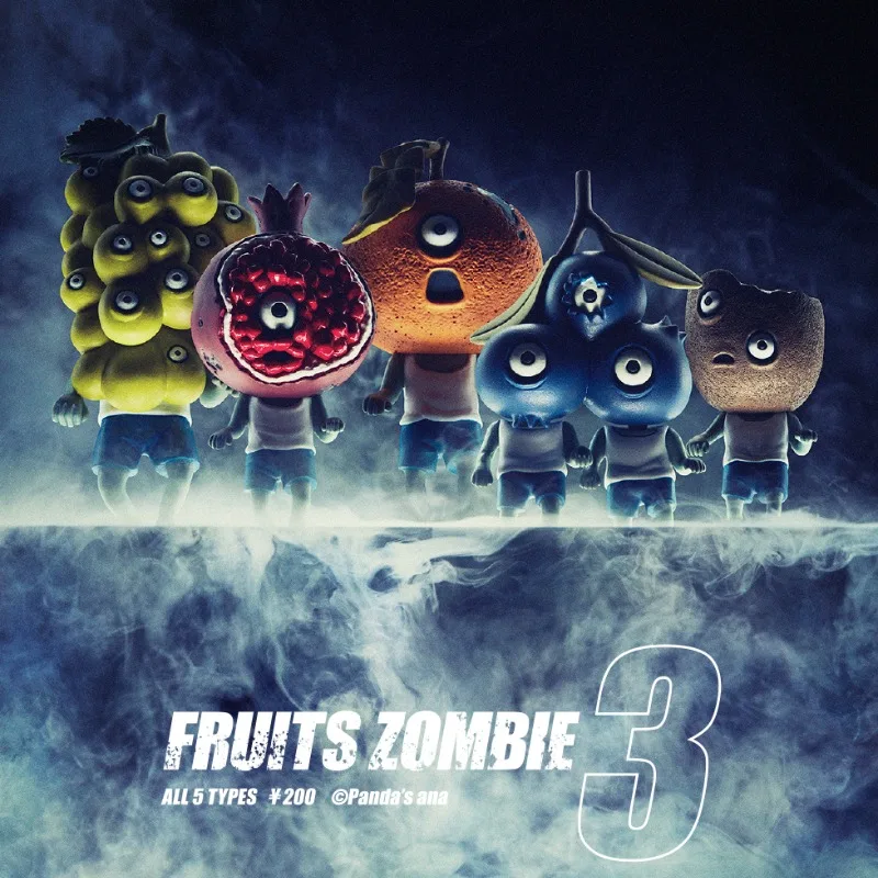 T-ARTS японские фигурки-миниатюры в стиле панды мини-фигурки фруктов зомби