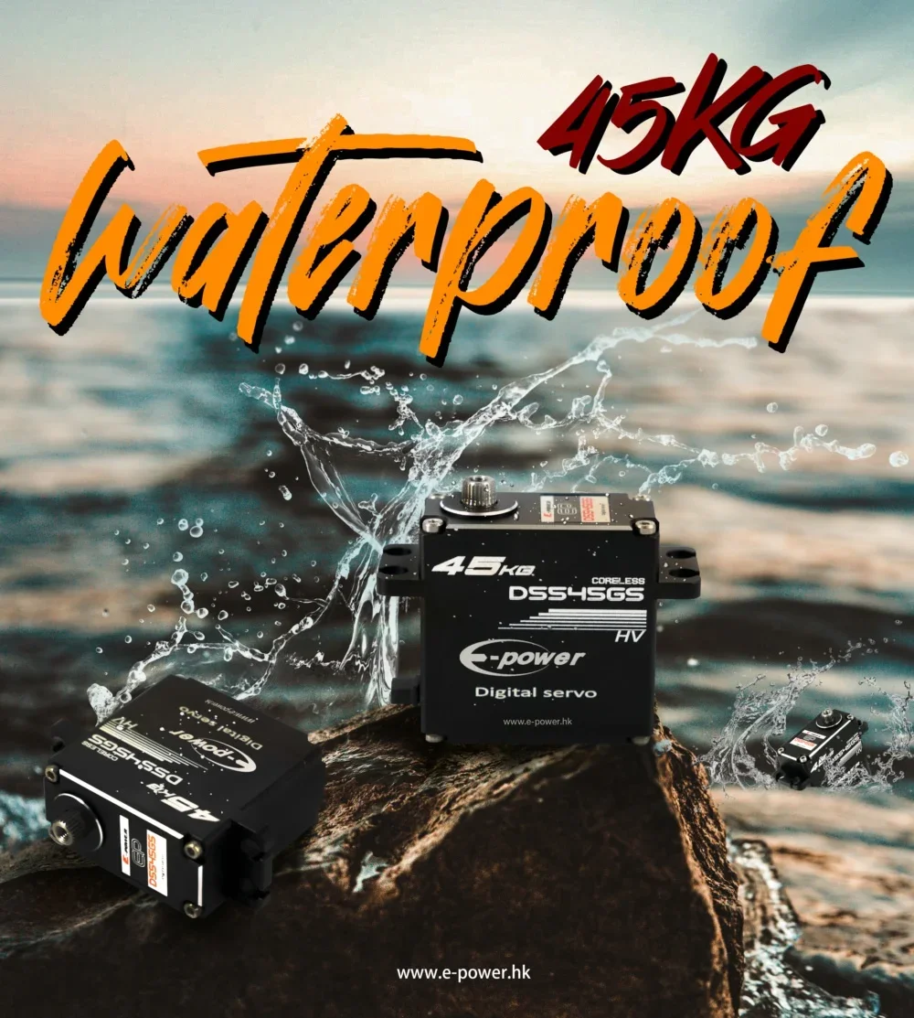 Водонепроницаемый сервопривод 45 кг d5535gs180/270/360 градусов алюминиевый корпус