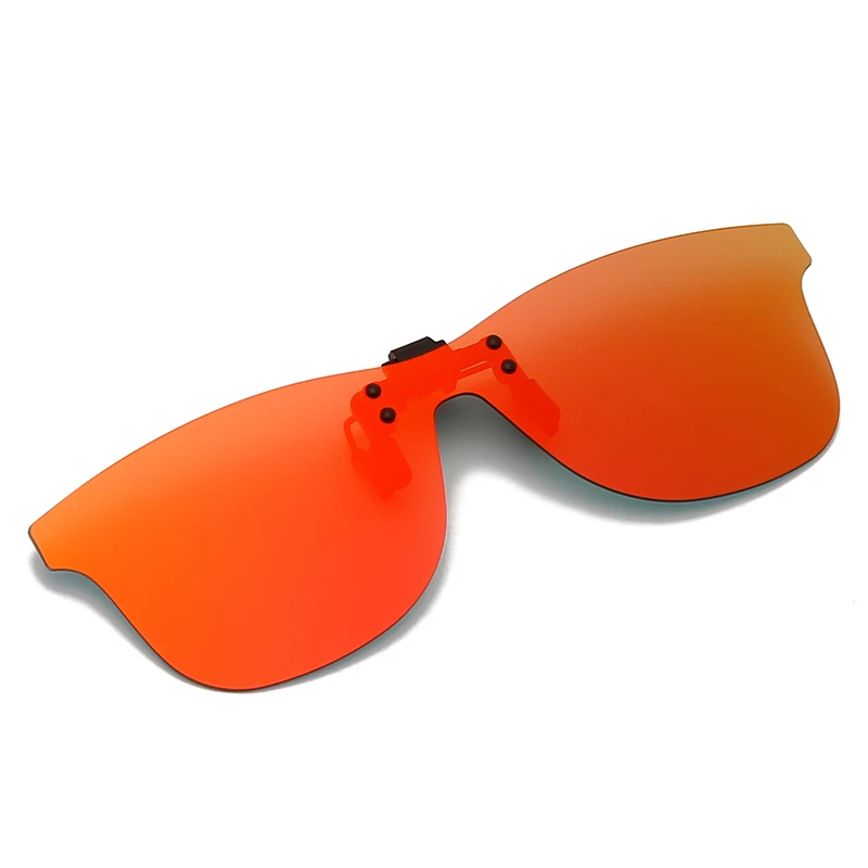 

Clip on Flip up Polarized Lens For Prescription Glasses Women Men Square Driving Night Vision Glasses UV Protection Sunglasses