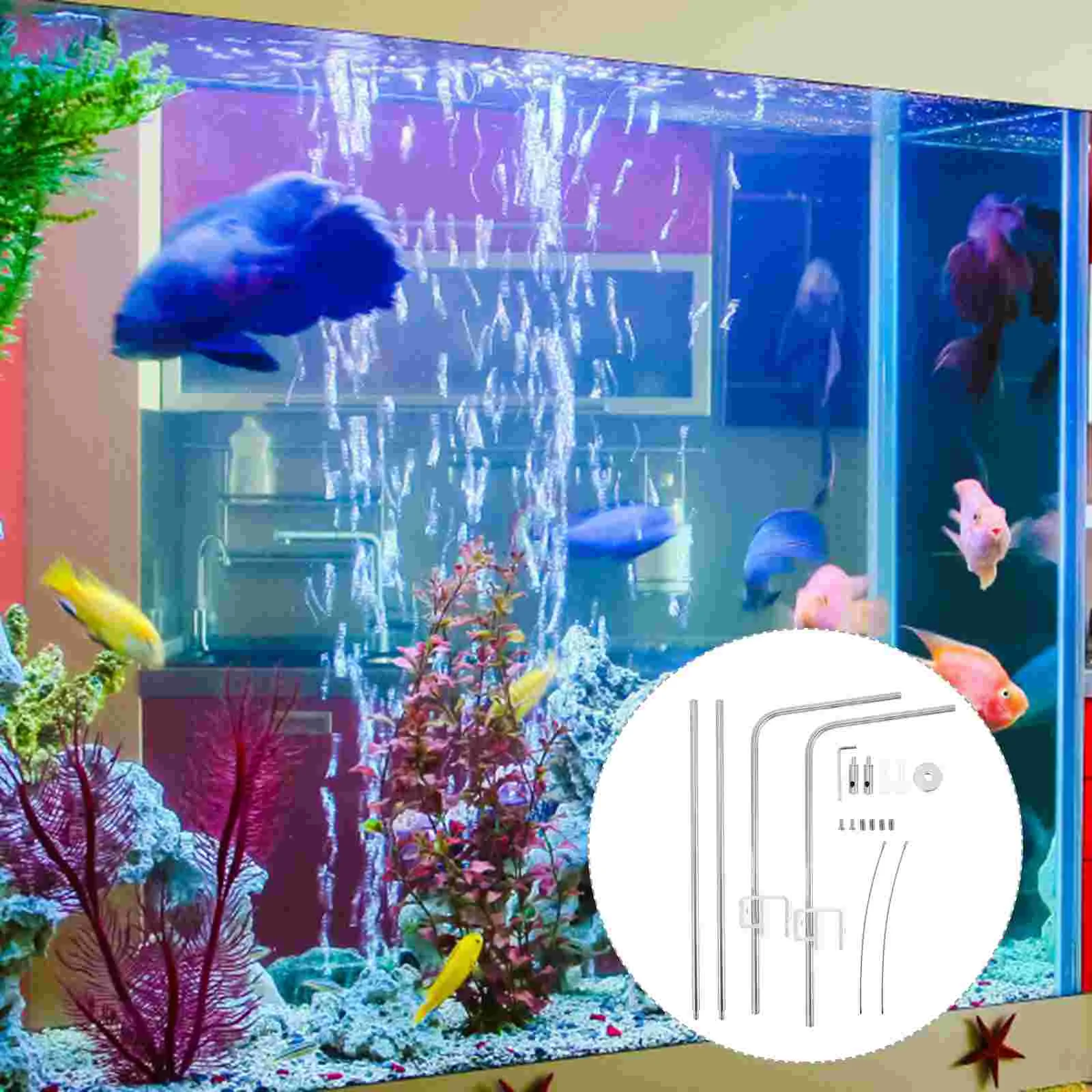

Aquarium Fish Tank Rack Stand Bracket Hanging Holder Lighting Lamp Adjustable Led Aquatic Kit Aluminum Riserhigh Stands Mount
