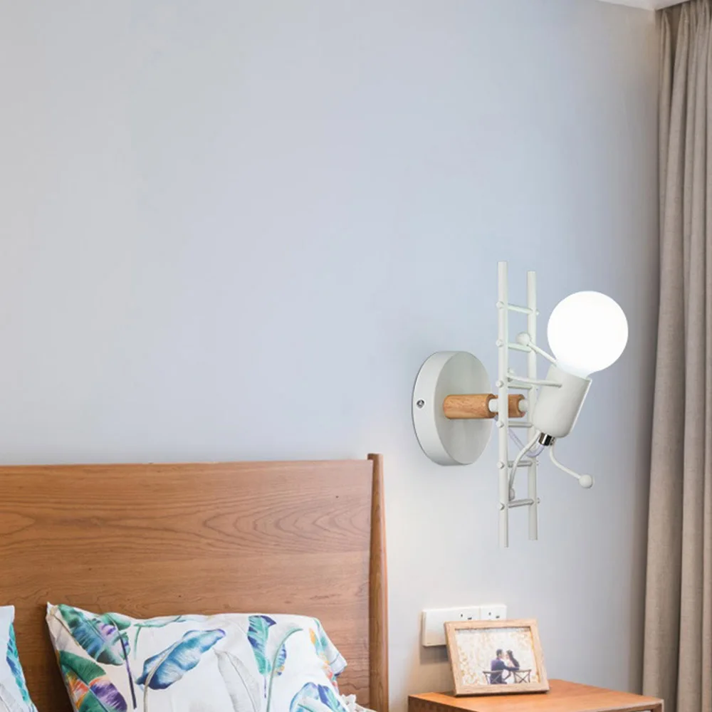 Железный светодиодный настенный светильник s креативный металлический с