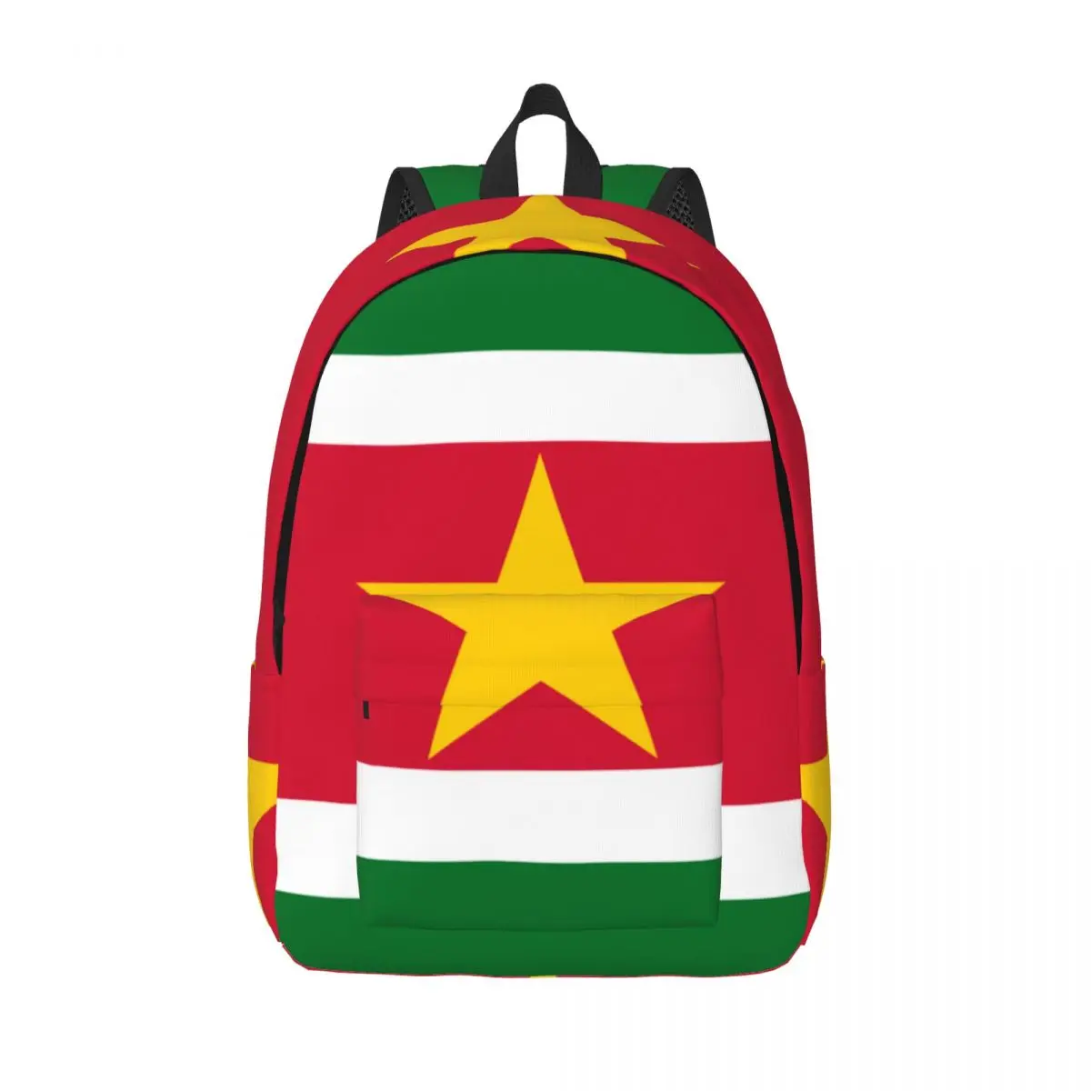 

Laptop Backpack Unique Flag Of Suriname School Bag Durable Student Backpack Boy Girl Travel Bag