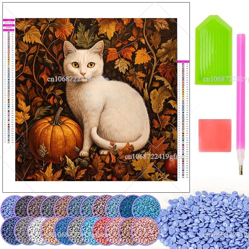 Наборы для алмазной живописи Cat 5D полная дрель стразы животные сделай сам