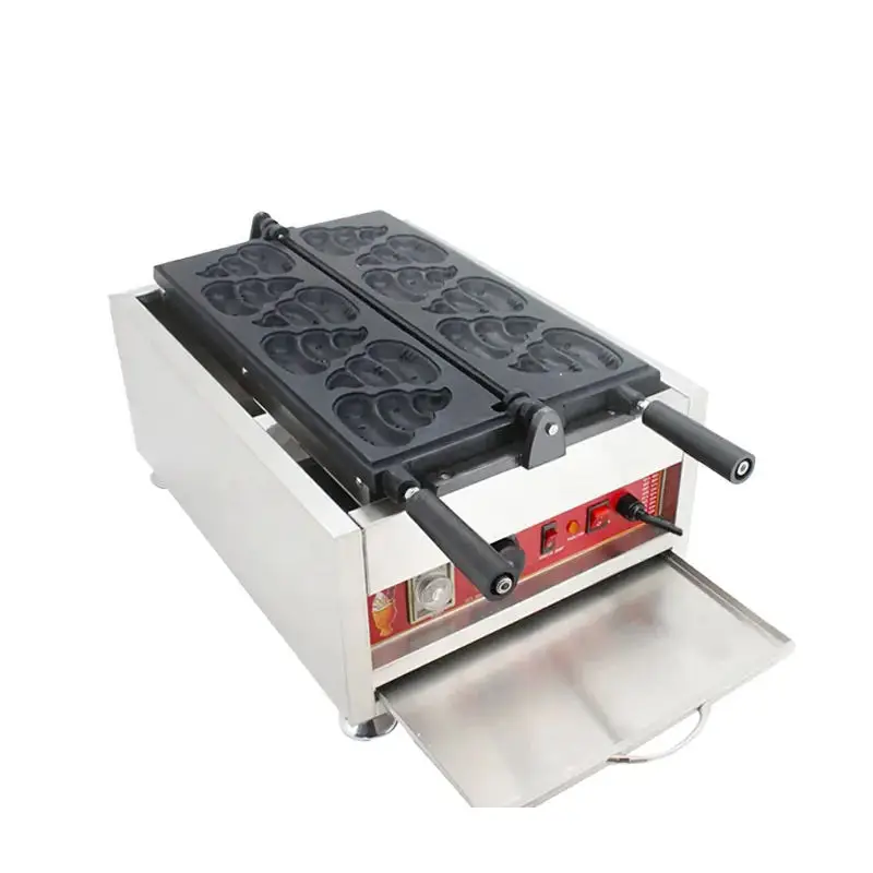 6 шт. вафельная машина в форме уборки электрическая автоматическая для вафель