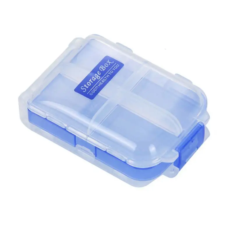 

Organizer Pill Box Moisture-proof Sealed Multi-pack Storage Box Travel Container Weekly Pillbox Medicine Tablet Dispenser