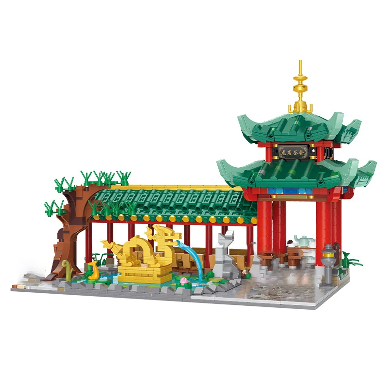 

Architecture Mini Building Blocks China Classic House City DIY Diamond Bricks Building Toy for Children Gift