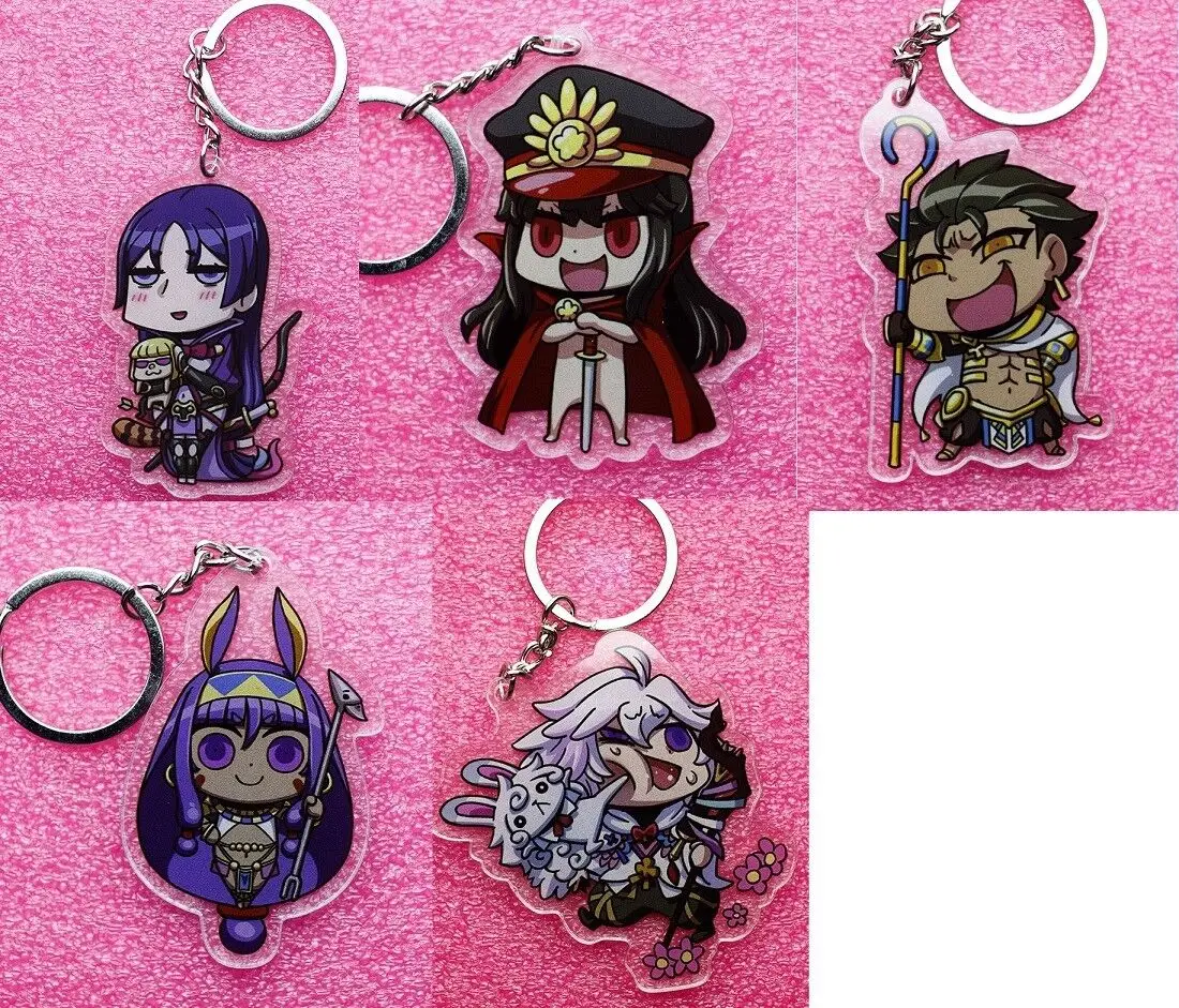 

Аниме Судьба акриловый брелок для ключей Oda Nobunaga MINAMOTO NO RAIKOU 6 см