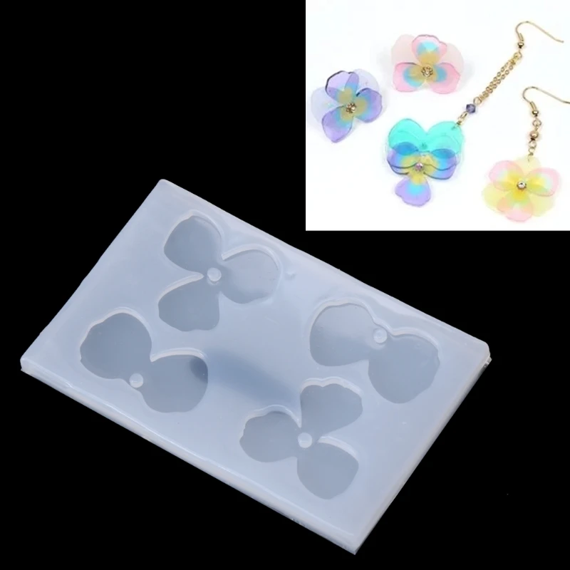 

Resin Flower Mold Silicone DIY Handmade Epoxy Mold Petal Pendant Resin Molds Home Decoration Craft Earrings Charms L21E