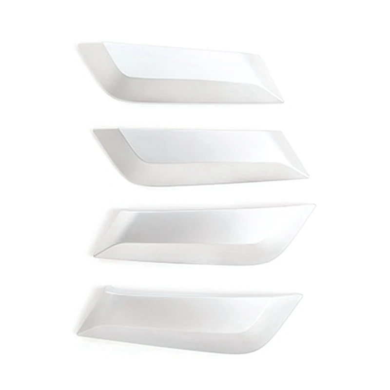 

4 шт. запасные части наклейки защитная крышка для внутренней дверной ручки автомобиля для Land Rover-Freelander 2 2007-2015 серебристый