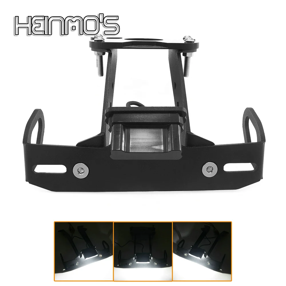 

Motorcycle License Plate Frame Holder Accessories For YAMAHA MT-09 MT 09 MT09 SP 2021 2022 LED Light Rear Tail Fender Bracket