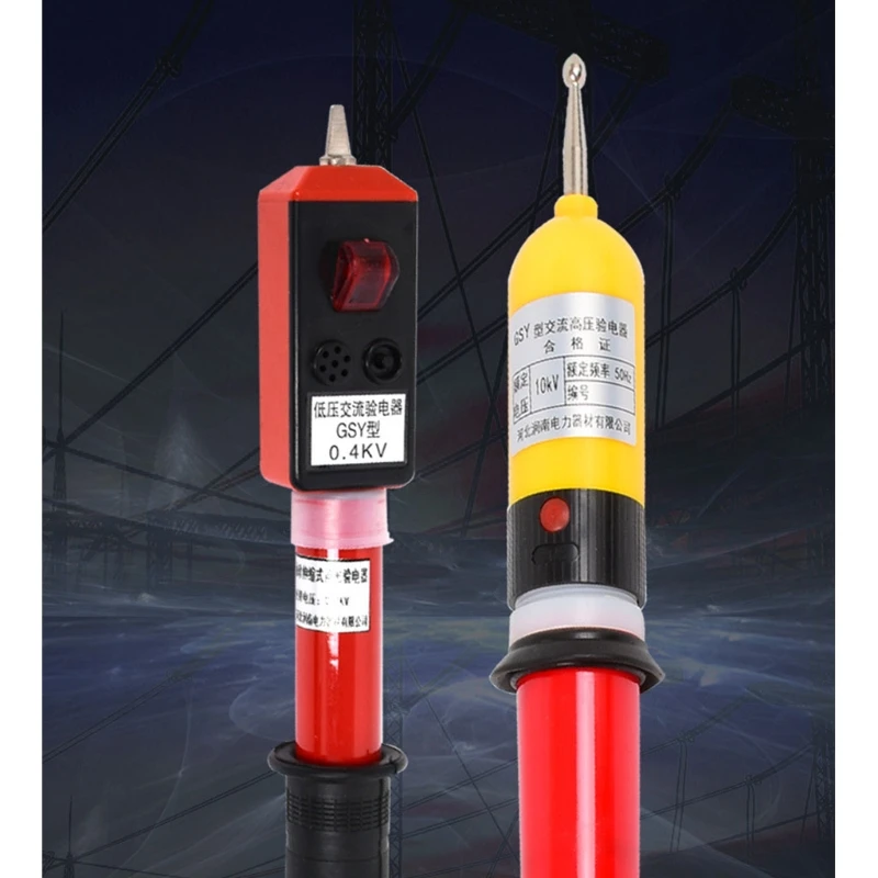 

B2RA High/Low Voltage Electroscope Sound Light Alarm Pen Telescopic Electricia Tester