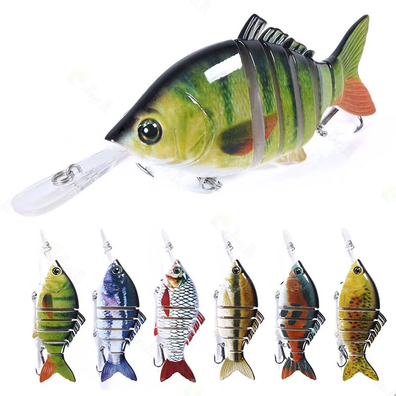 

1 PC 15cm 31g Sinking Wobblers 6 Segments Fishing Lures Multi Jointed Swimbait Hard Bait Fishing Tackle for Bass Isca Crankbait