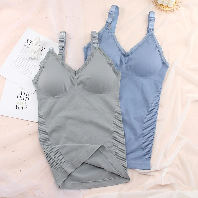 

Майка для беременных с открытой передней пряжкой, с длинными подтяжками