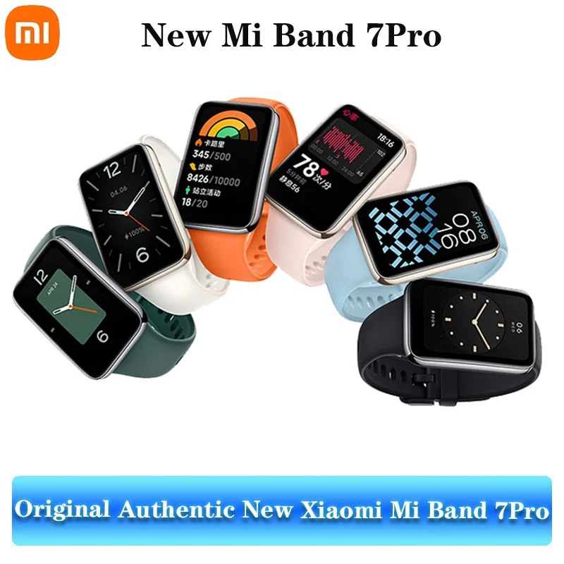 

Оригинальный Смарт-браслет Xiaomi Mi Band 7 Pro с GPS, фитнес-трекер с AMOLED-экраном 1,64 дюйма и оксиметром в крови, водонепроницаемый Mi Band 7Pro, новинка