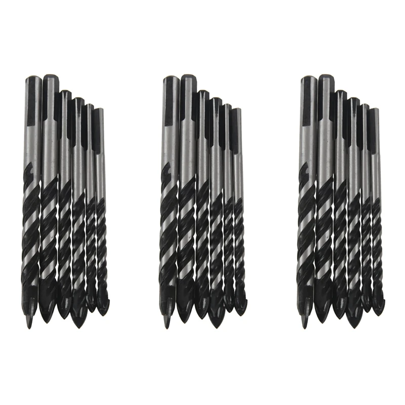 

Big Deal 18PCS Ceramic Tile Drill Bits,Masonry Drill Bits Set For Glass, Wood Tungsten Carbide Tip With Size 6, 6, 8, 8,10,12Mm