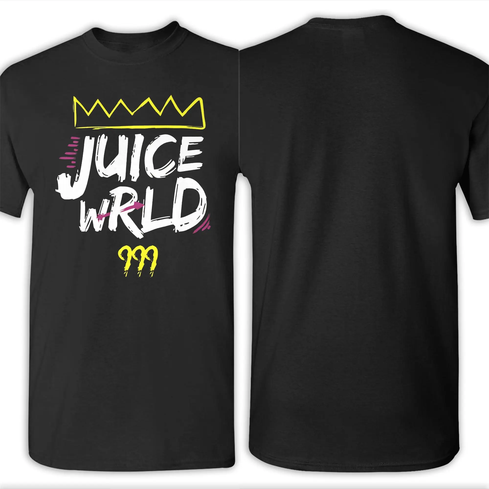 Футболка из 100% хлопка с классическим ретро-графическим принтом J-Juice WRLD для мужчин (art.: 3920db147c3f6) - 3920db147c3f6