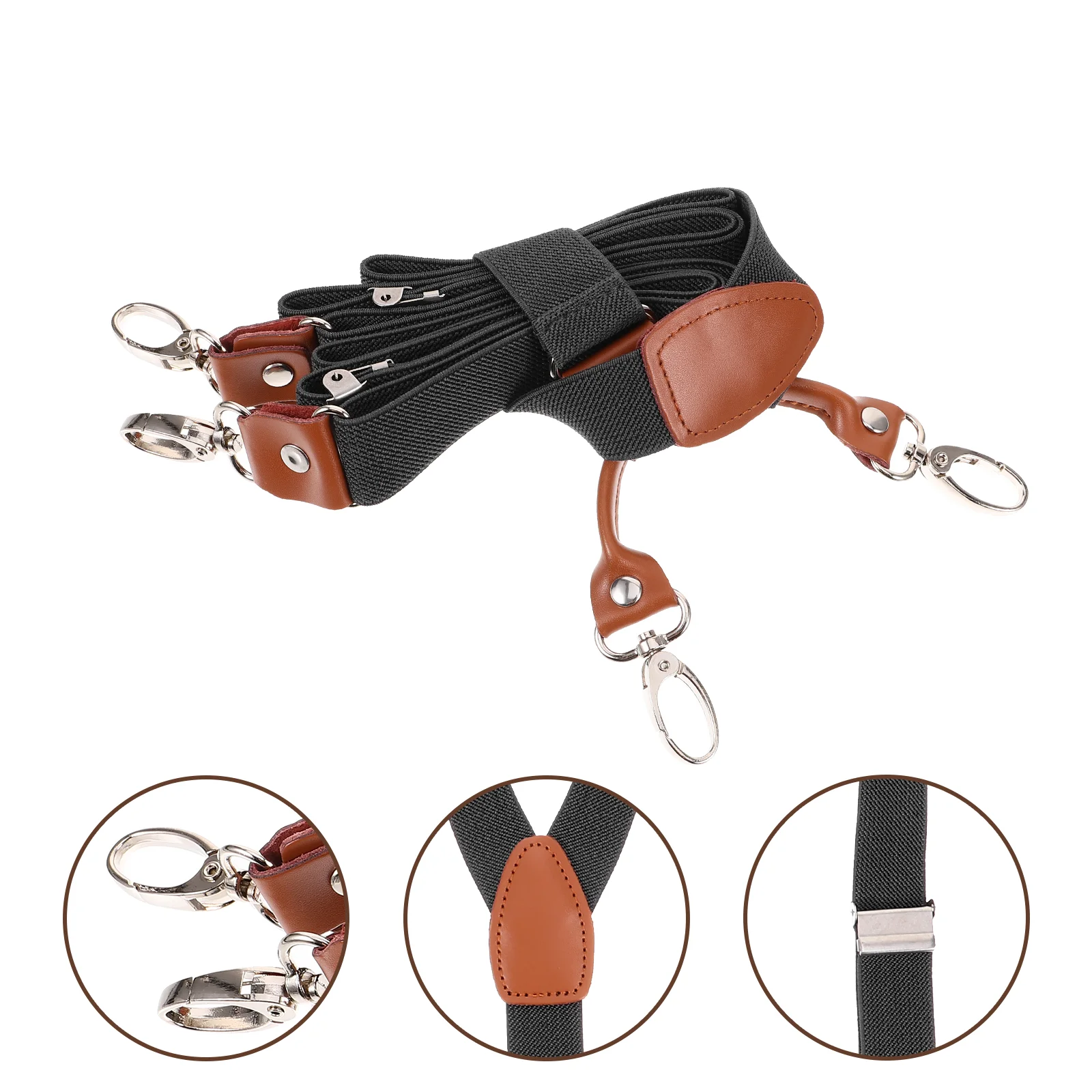 

Elastic Pant Suspender Suspenders Suit Men Strap Adjustable Mens Comfortable Clip