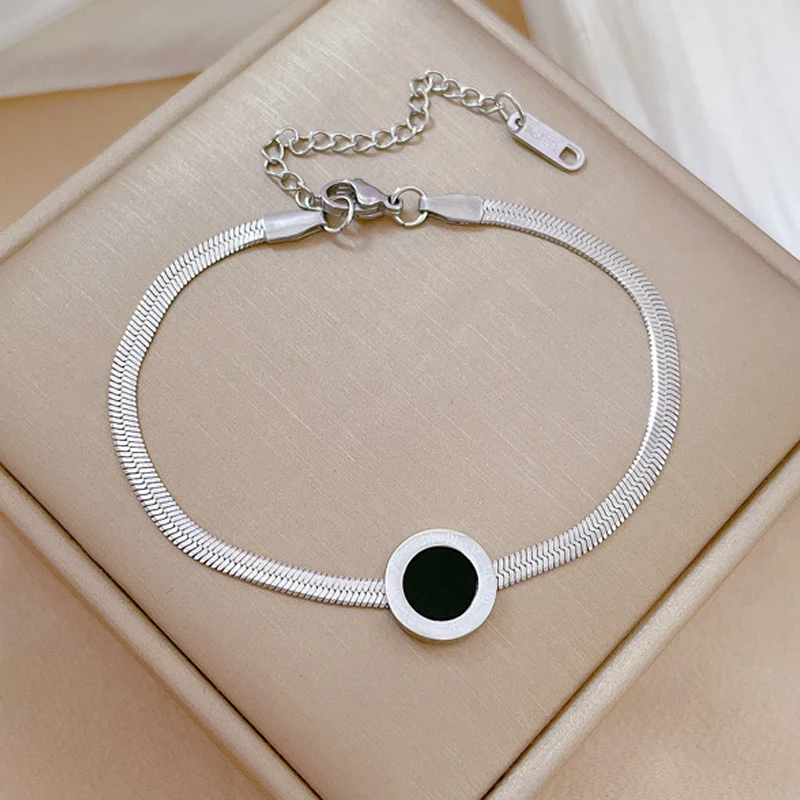 Браслет-цепочка RAKOL Женский Ювелирное Украшение из нержавеющей стали с тиснением