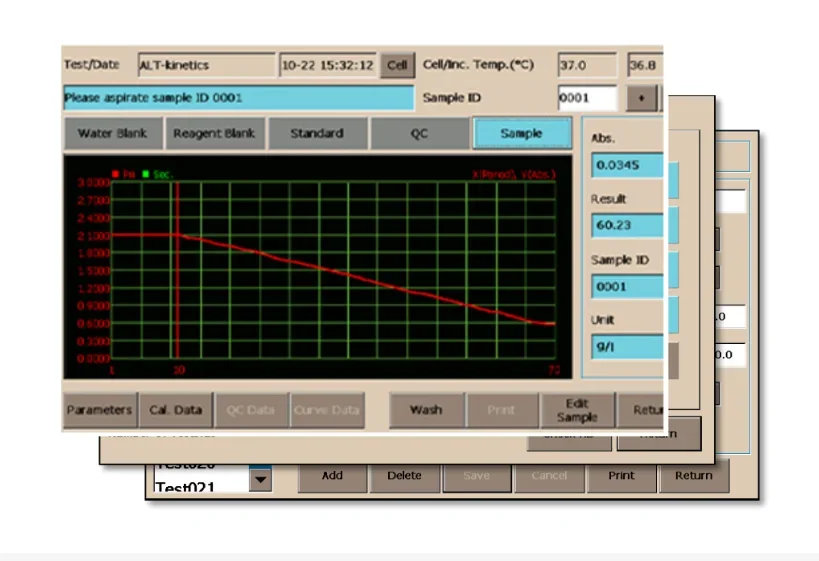Labtex IVD ES-101C Клиническое оборудование Полуавтоматический химический анализатор