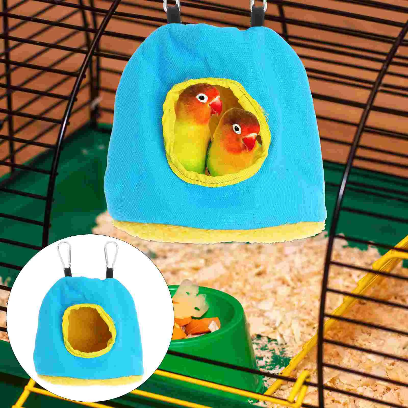 

Parrot Bird Hammock Tent Bed Birds Hanging Housecage Warm Swing Parakeet Plush Outdoor Winter