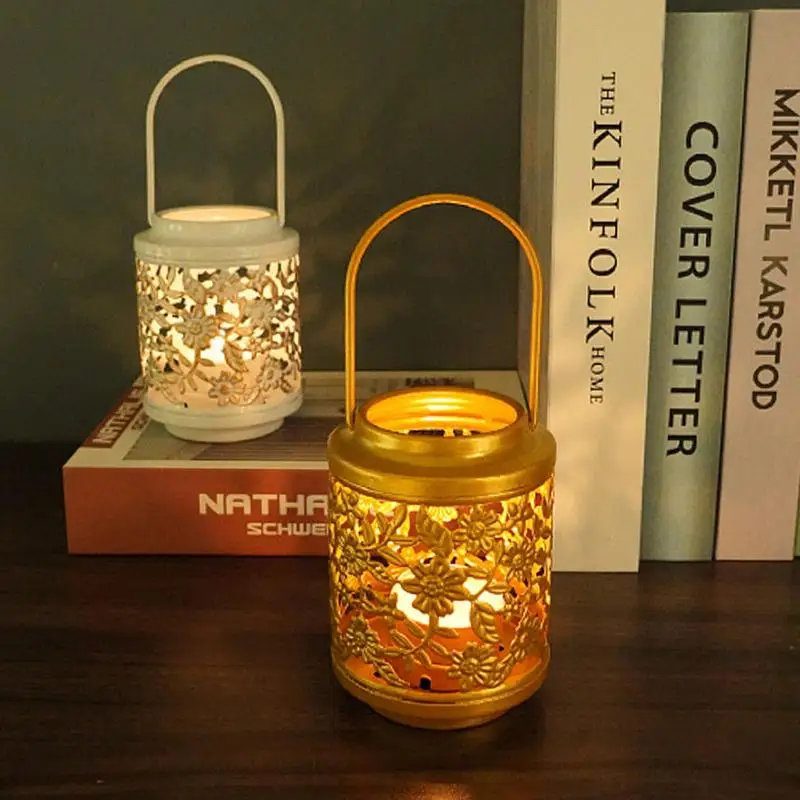 Candle Stand Metal Art Hollow Design Home Decor Long Lasting Romantic Warm Candle Holder Interior Decoration