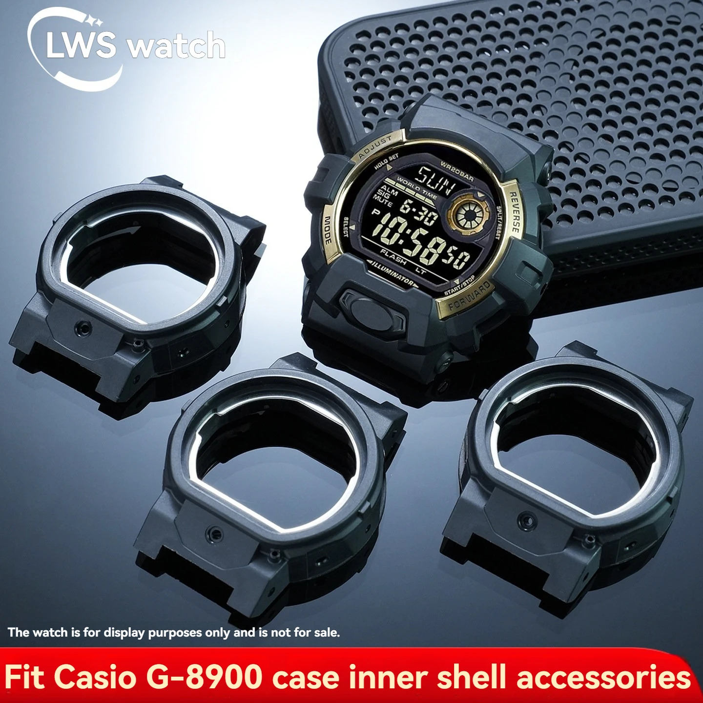 Фото Модернизация и модификация часов Casio G-8900 G-SHOCK: Запасные части для устойчивого к царапинам пластикового внутреннего корпуса №4
