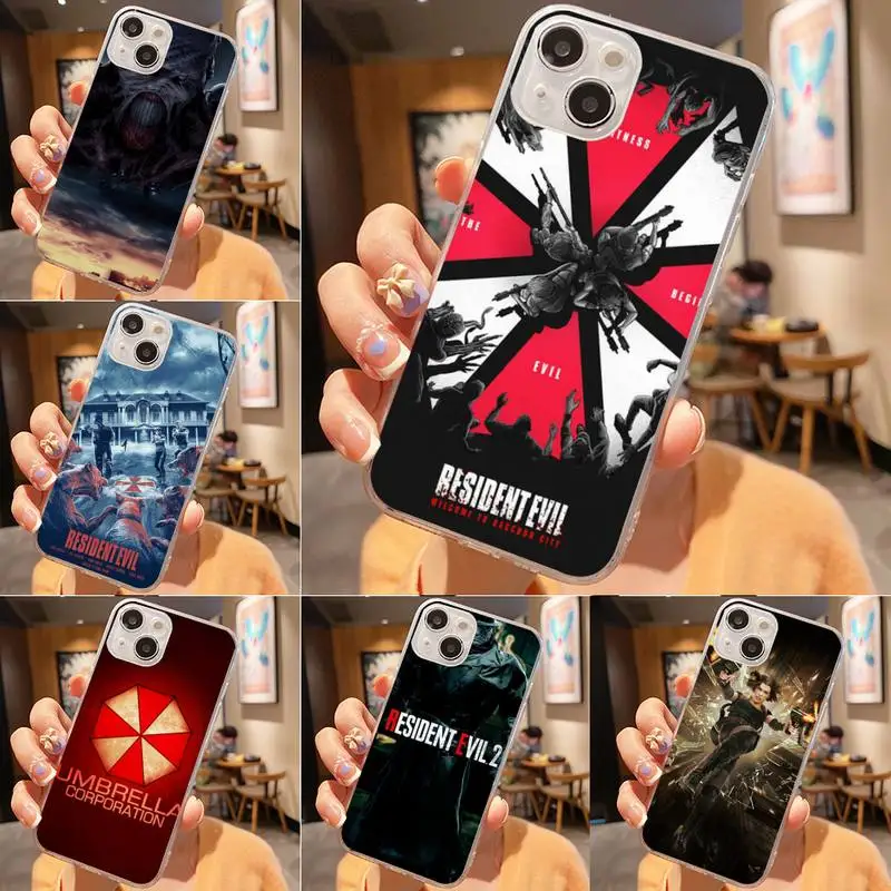 

R-Resident E-Evil Phone Case For Iphone 7 8 Plus X Xr Xs 11 12 13 Se2020 Mini Mobile Iphones 14 Promax Case