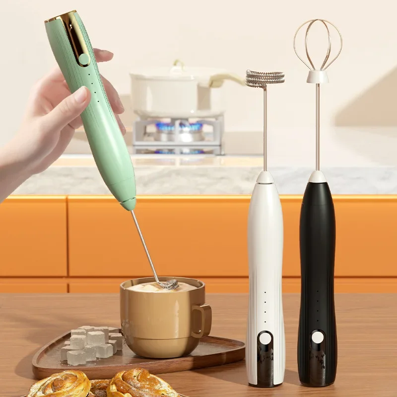 

Electric Milk Frother Automatic Handheld Foam Coffee Maker Egg Beater Milk Frother Portable Kitchen Coffee Whisk Tool Accessorie