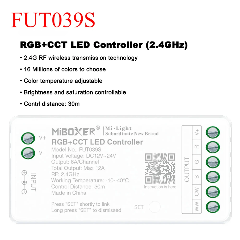 

Miboxer RGB контроллер FUT035S FUT036S FUT037S FUT038S FUT039S