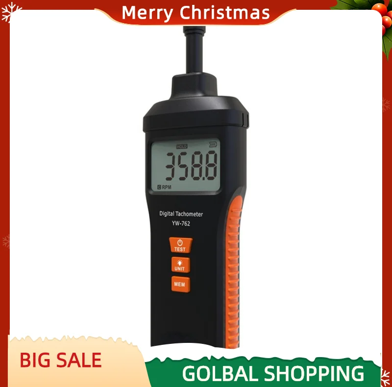 

YW-762J Contact-Type RPM Meter Digital Tachometer