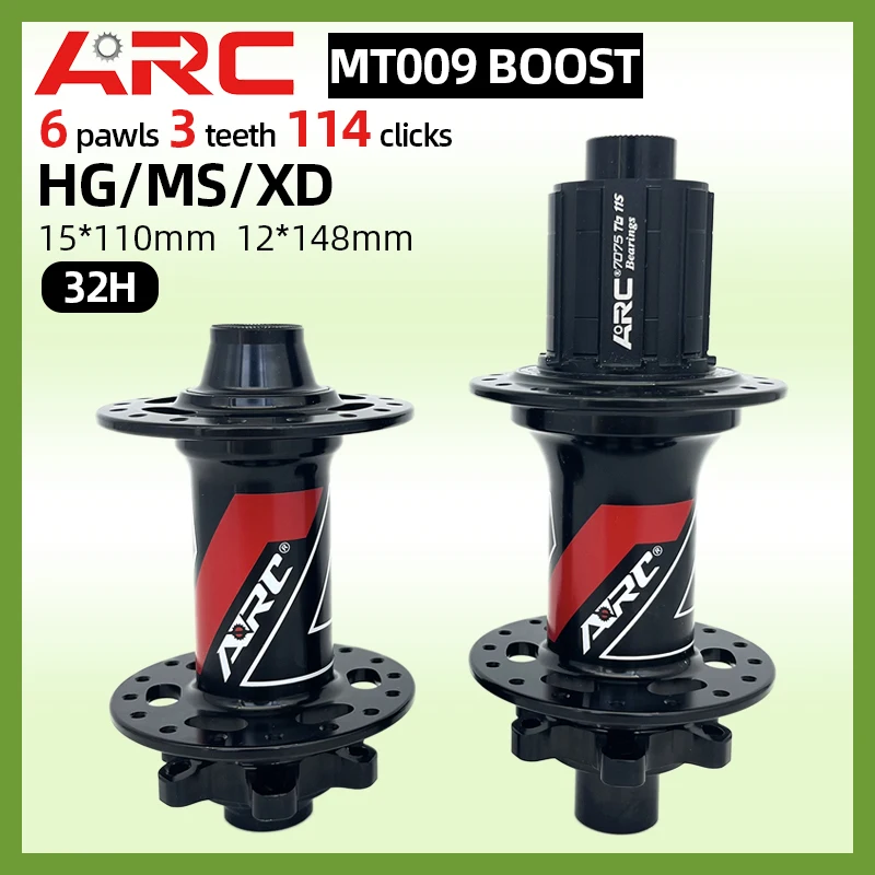 

Велосипедный концентратор ARC MT009 Boost 32H 4 герметичный подшипник MTB Hub 6 Pawls 3 Tooth 15x110 12x148 MS 12S HG 11V для Sram XD 12S велосипедный концентратор