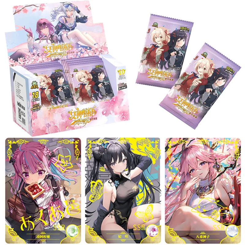 

Новая карта истории богини редкая горячая штамповка MR Card Коллекция аниме персонажей детская игра игрушка Рождественский подарок на день рождения