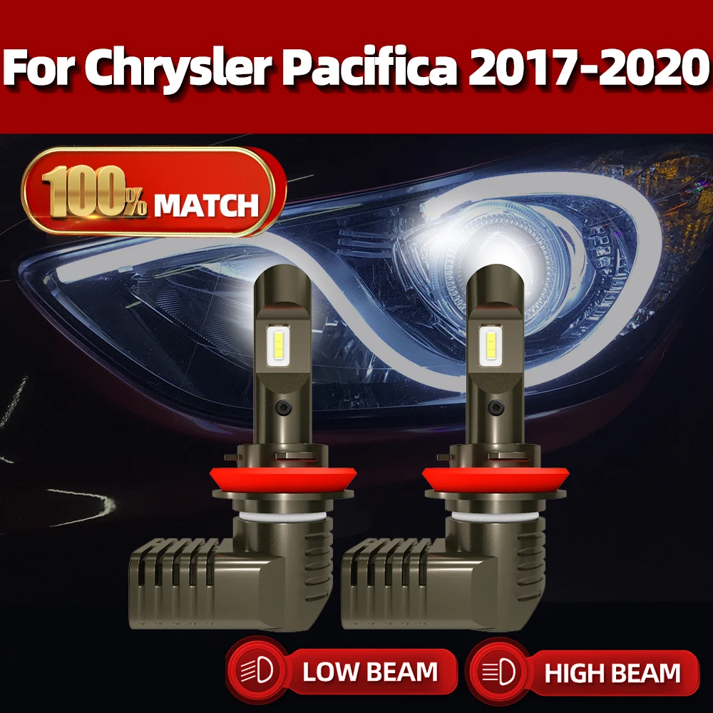 

H11 LED Canbus 240W 40000LM LED Headlight Bulb 12V 6000K White Turbo Auto Fog Light For Chrysler Pacifica 2017 2018 2019 2020