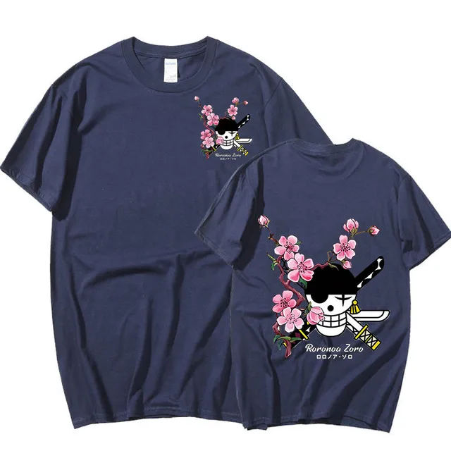 2022 Summer New Roronoa Zoro Print T Shirt Women Men One Piece Anime Tee Shirt Oversized New Unisex T-shirts Streetwear Cosplay 4