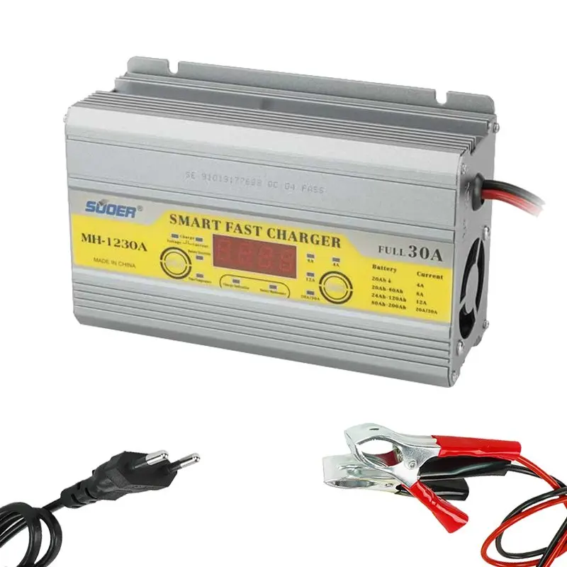 

SUOER MH-1230A 12 VOLT MAX 30 amp smart battery charger