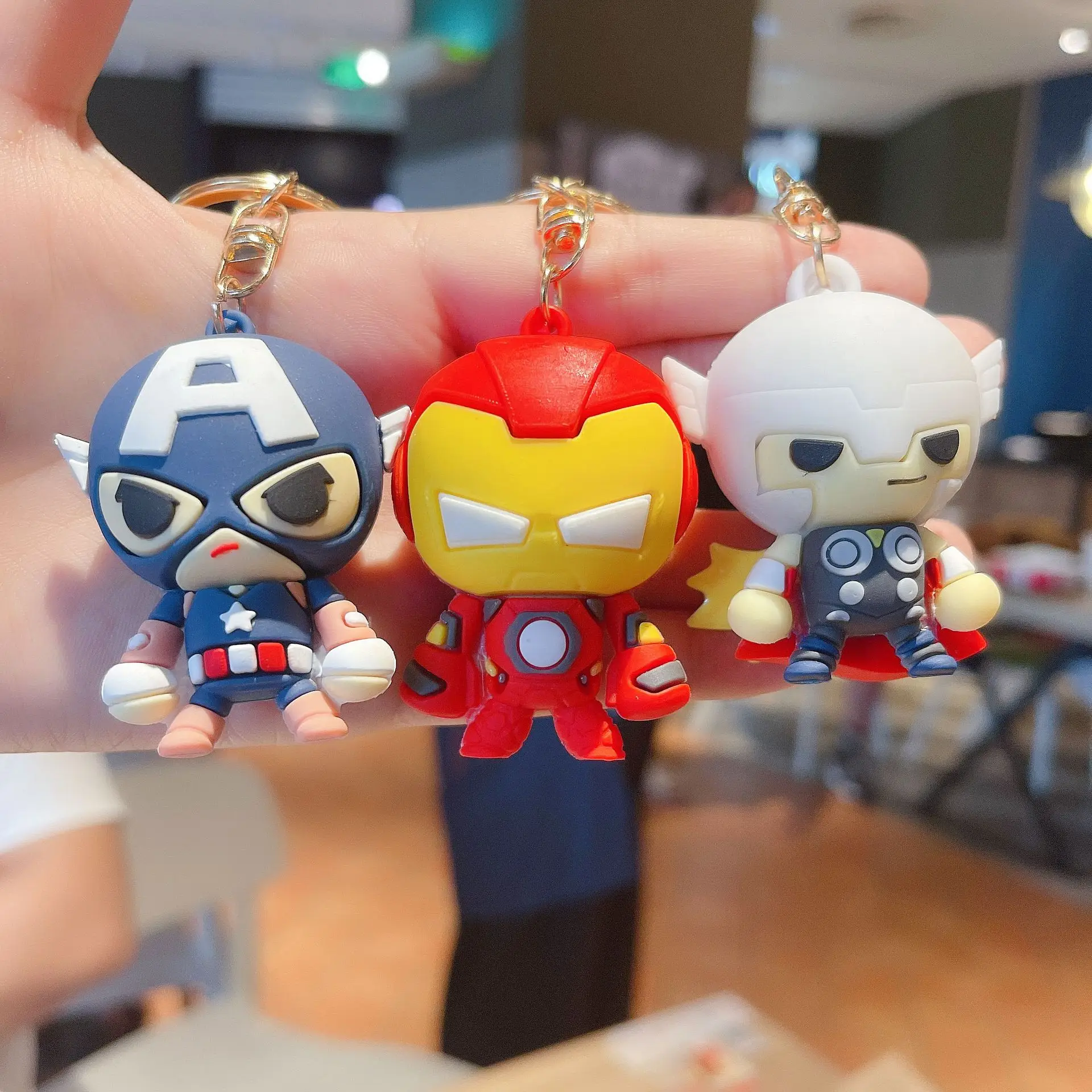 Брелок-браслет С Героями Marvel Силикагелем Дизайн Фигурки Железным Человеком