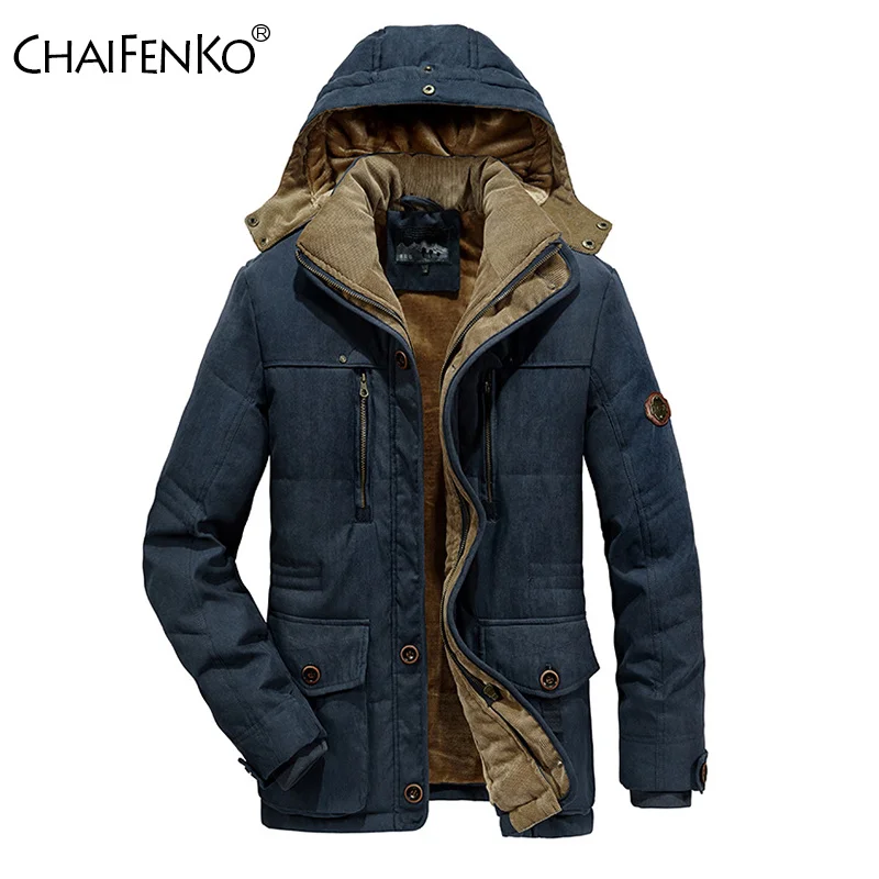 

Men 2022 Winter New Windproof ded Tick Fleece Warm Parka Men Fasion Brand Coat Men Classic Casual Parka Jacket Men Size 6XL