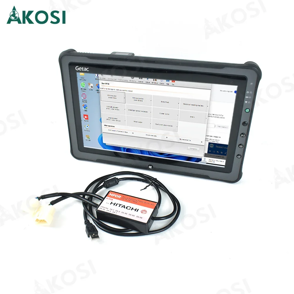 Getac F110 Tablet + MPDR Software 3.9 Heavy Duty диагностический инструмент тестер для экскаватора