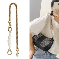 womens bag imitation pearl bag chain strap extender purse handle strap bag handbag pearl extension chain replacement accessorie