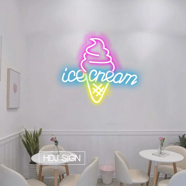 新品未使用】ネオンサイン☆壁掛け☆ネオンイト ice cream