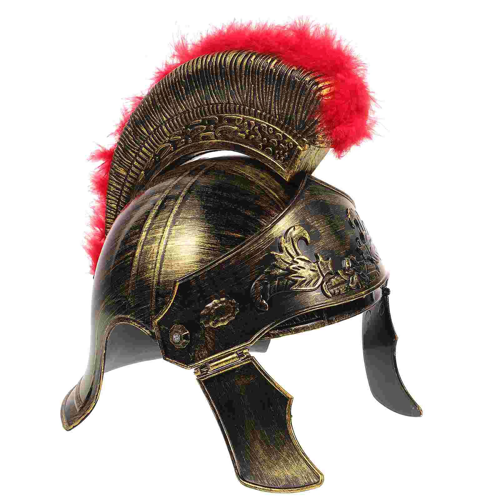 

Gadpiparty Halloween Costumes Gladiator Costume Men Roman Red Plume Greek Soldier Mens Hats