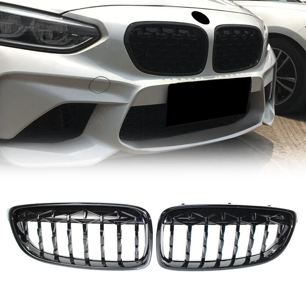 

Gloss Black Diamond Metero Style Front Grill For BMW 4-Series F32 F33 F36