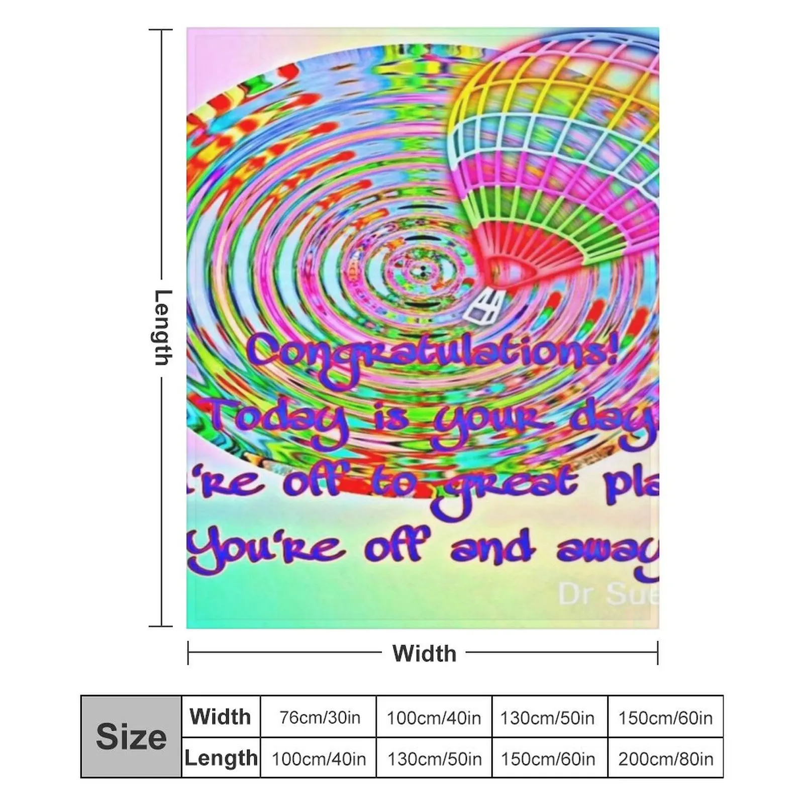 Поздравляем! Сегодня твой день цитата Dr Suess. Одеяло Красивые рождественские